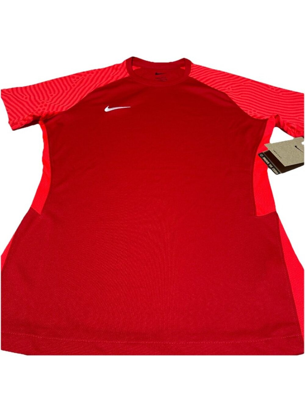 Nike Woman' Small Strike Dri-Fit Soccer Jersey Red Short Sleeve Training Top NWT